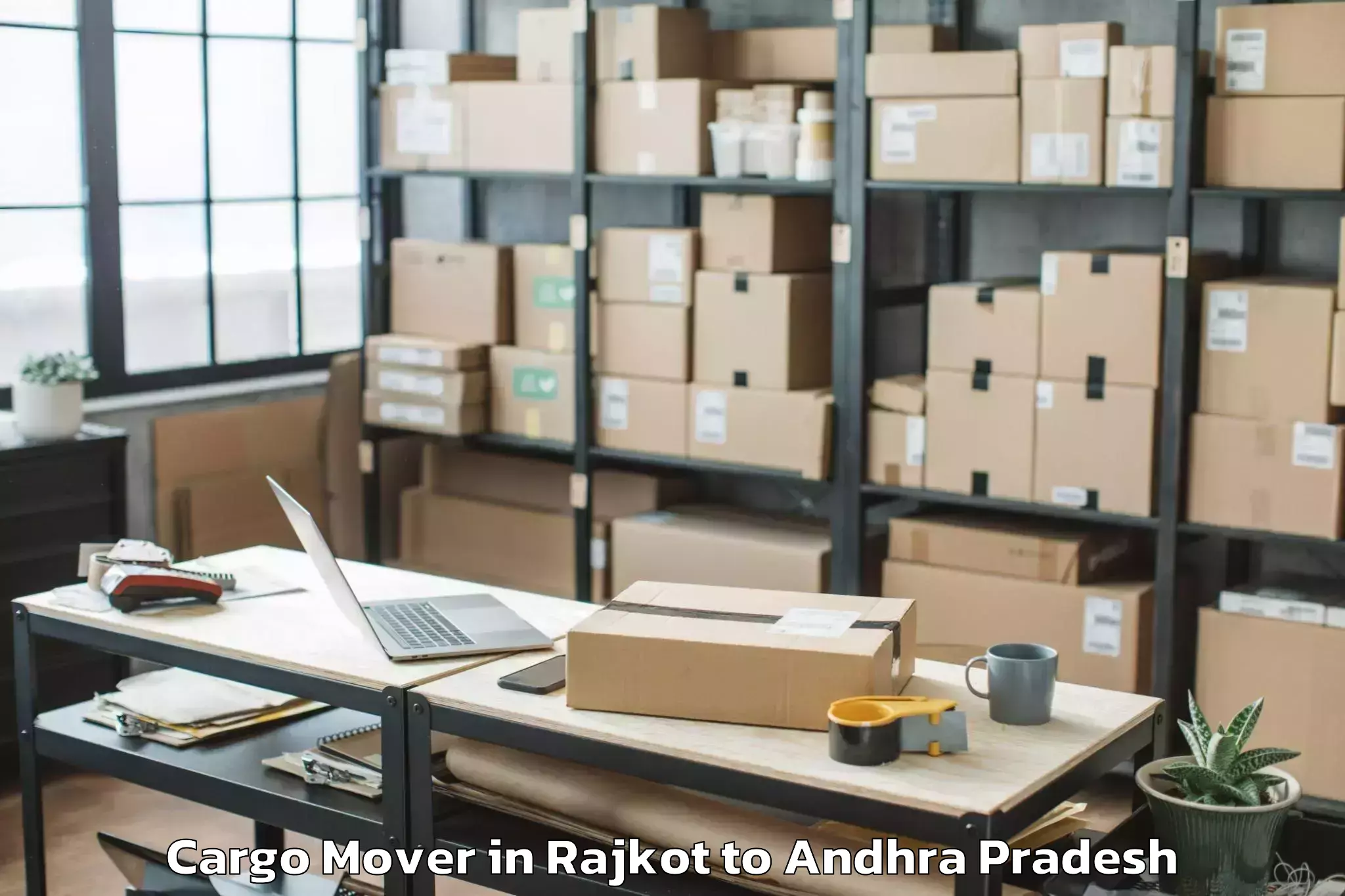 Professional Rajkot to Chirala Cargo Mover